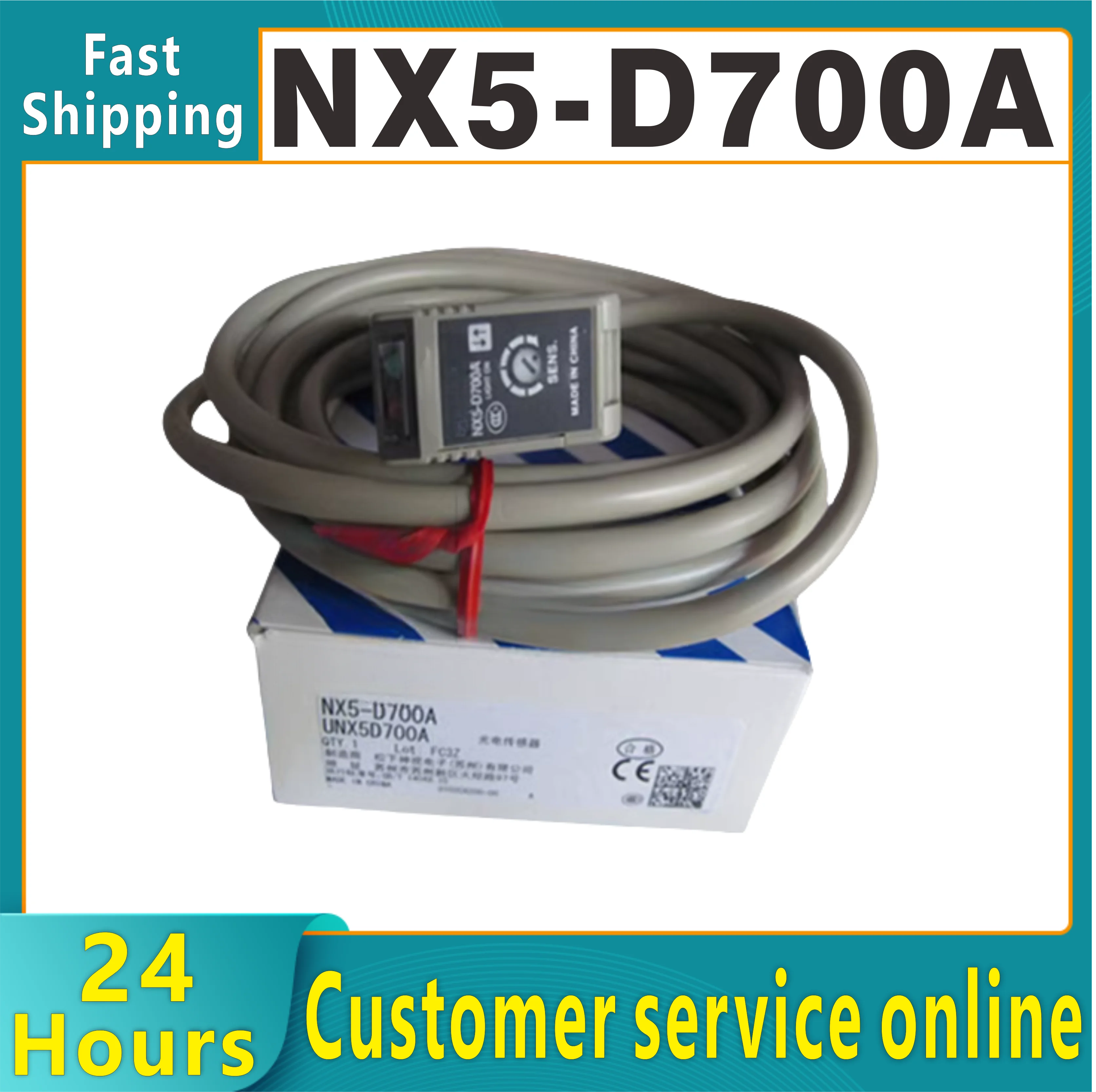 

Светодиодный кабель длиной 2 м NX5-D700A, многонапрямный фотоэлектрический датчик диффузного отражения, освещает расстояние срабатывания 700 мм, инфракрасное расстояние