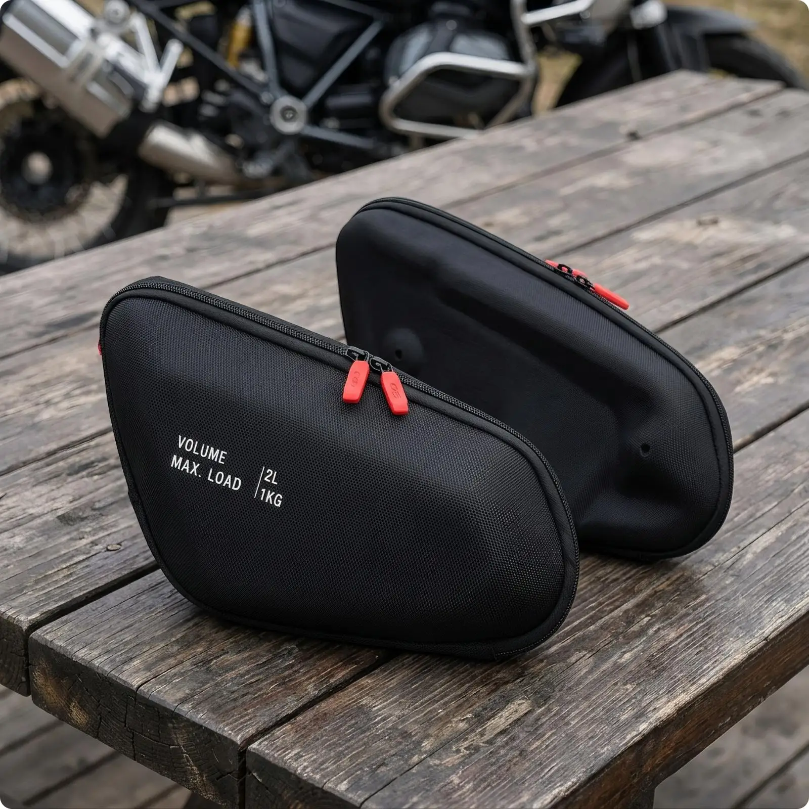 Motorcycle Frame Pouch with Waterproof Lining for R 1300 GS 2024 2025 Secure Zipper Side Storage