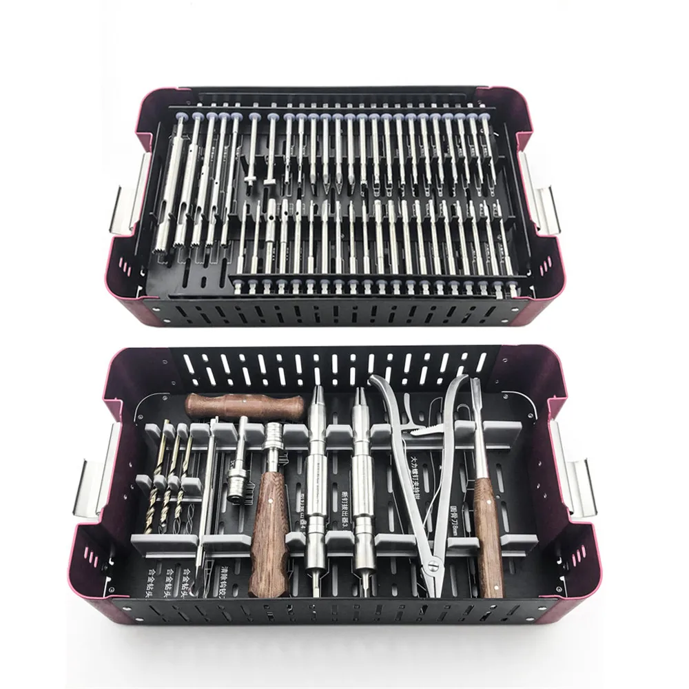 

56pcs/set Orthopedics Screwdriver Surgical Screw Extractor Screw Broken Removal Instrument Orthopaedic Instruments