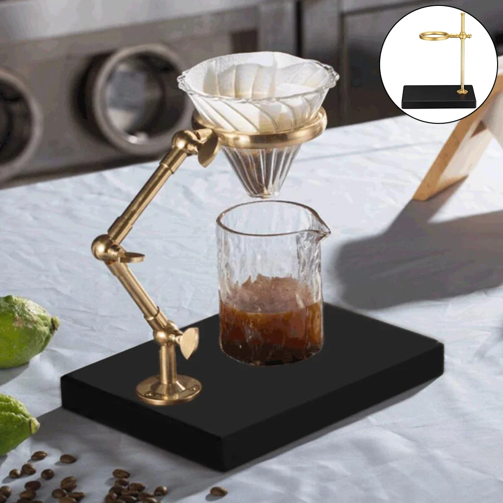 

Pour coffee drip holder Brewing coffee station Wooden bottom coffee filter holder supports cafe accessories for home appliances