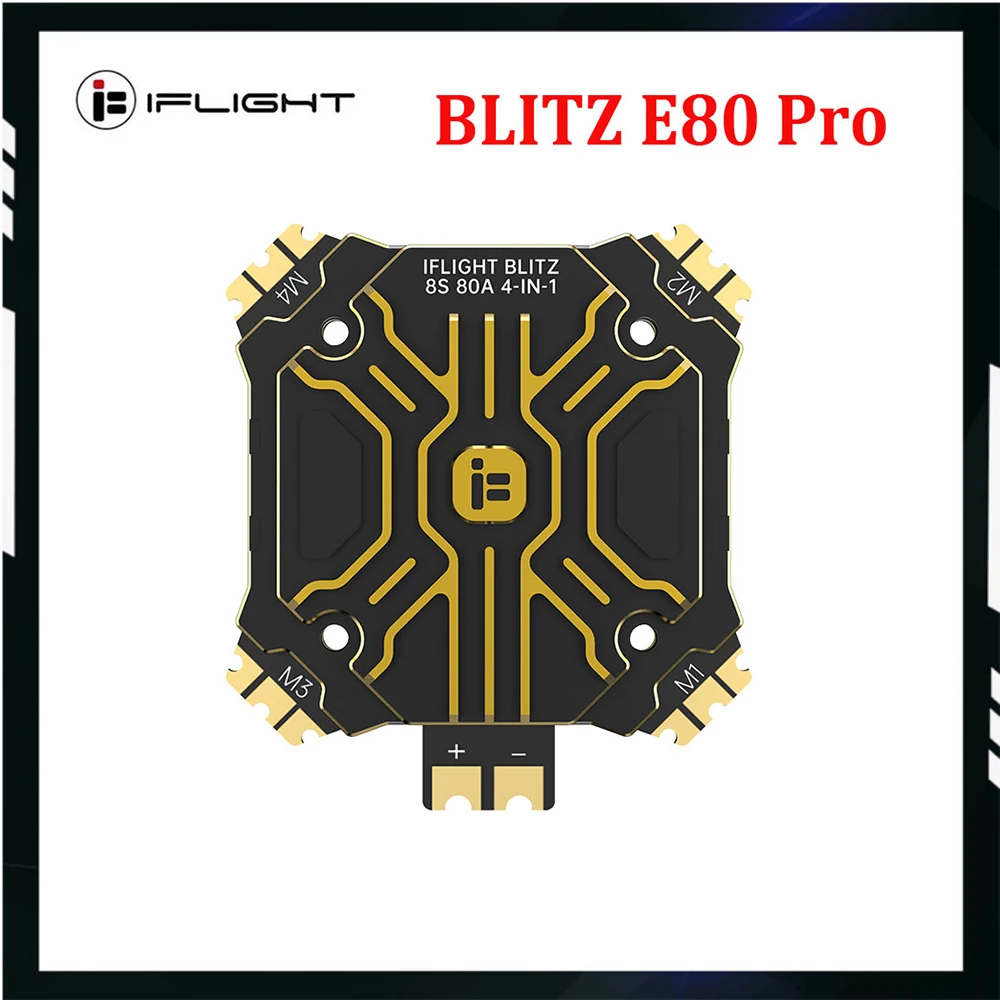 IFlight BLITZ E80 Pro 4-IN-1 ESC (G2) with 35x35mm Mounting Holes for RC FPV Racing Drone