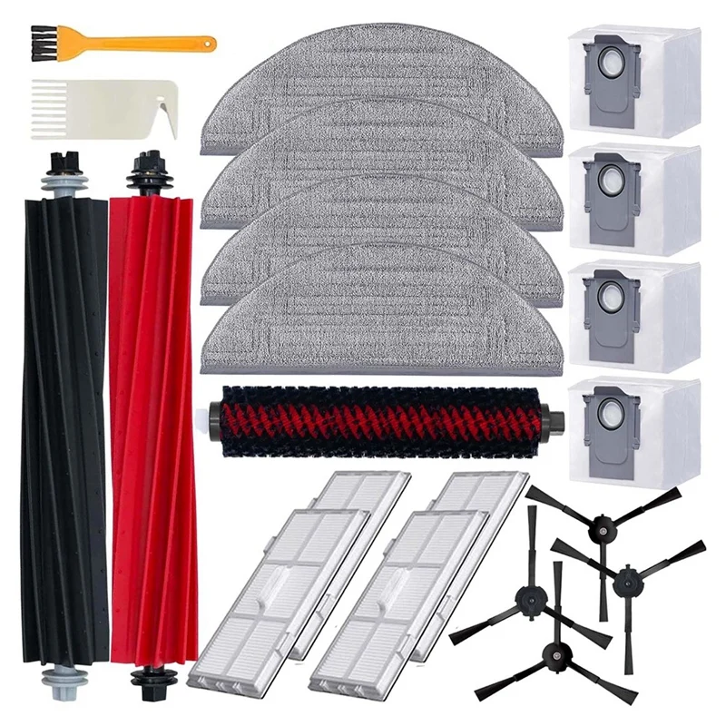 

Accessories Kit For Roborock S8 Pro Ultra, Replacement Parts For S8 Pro Ultra, Main Brush, Mopping Cloth HEPA Filter