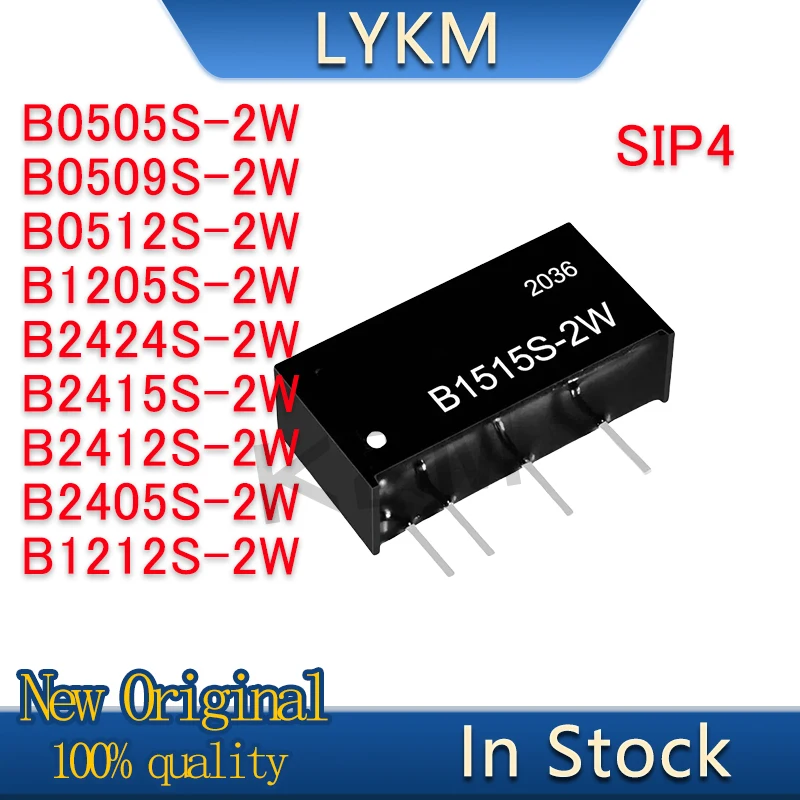 2/PCS New B0505S-2W B0509S-2W B0512S-2W B1205S-2W B1212S-2W B2424S-2W B2415S-2W B2412S-2W B2405S-2W Isolating power module