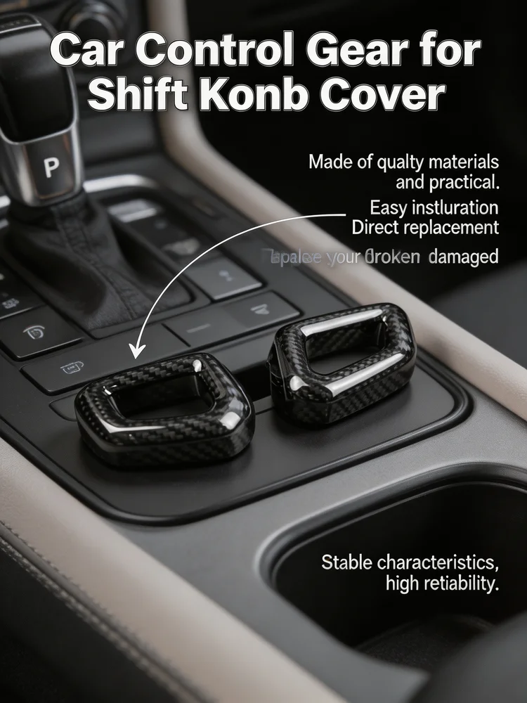 Carbon Fiber Car Control Gear For Shift Knob Cover 2022-2026 Shift Knob Cover Car Control Gear Car Accessories Tools