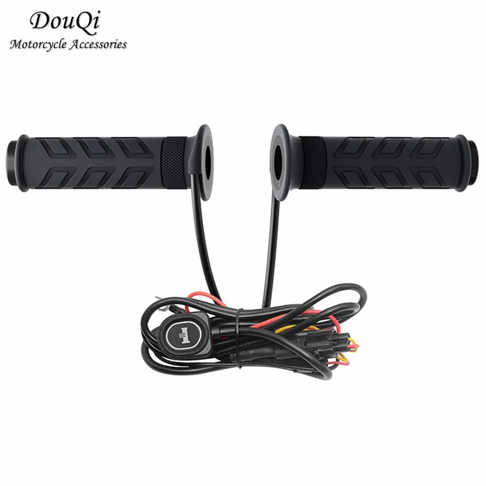 

Universal 22mm 12V ATV Heated Grips Winter Cycling Warmth Waterproof Intelligent Adjustable Temperature Handlebar Covers