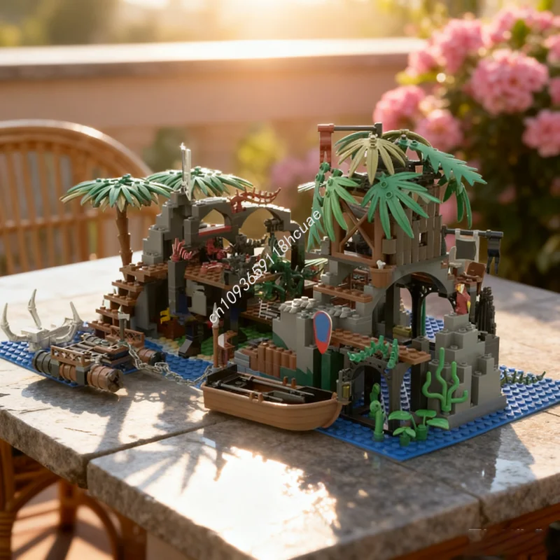 

570pcs MOC Isle Memory Piratesed Model Building Blocks Construction Assemble DIY Christmas Gift Creative Toy Idea Brick Kids