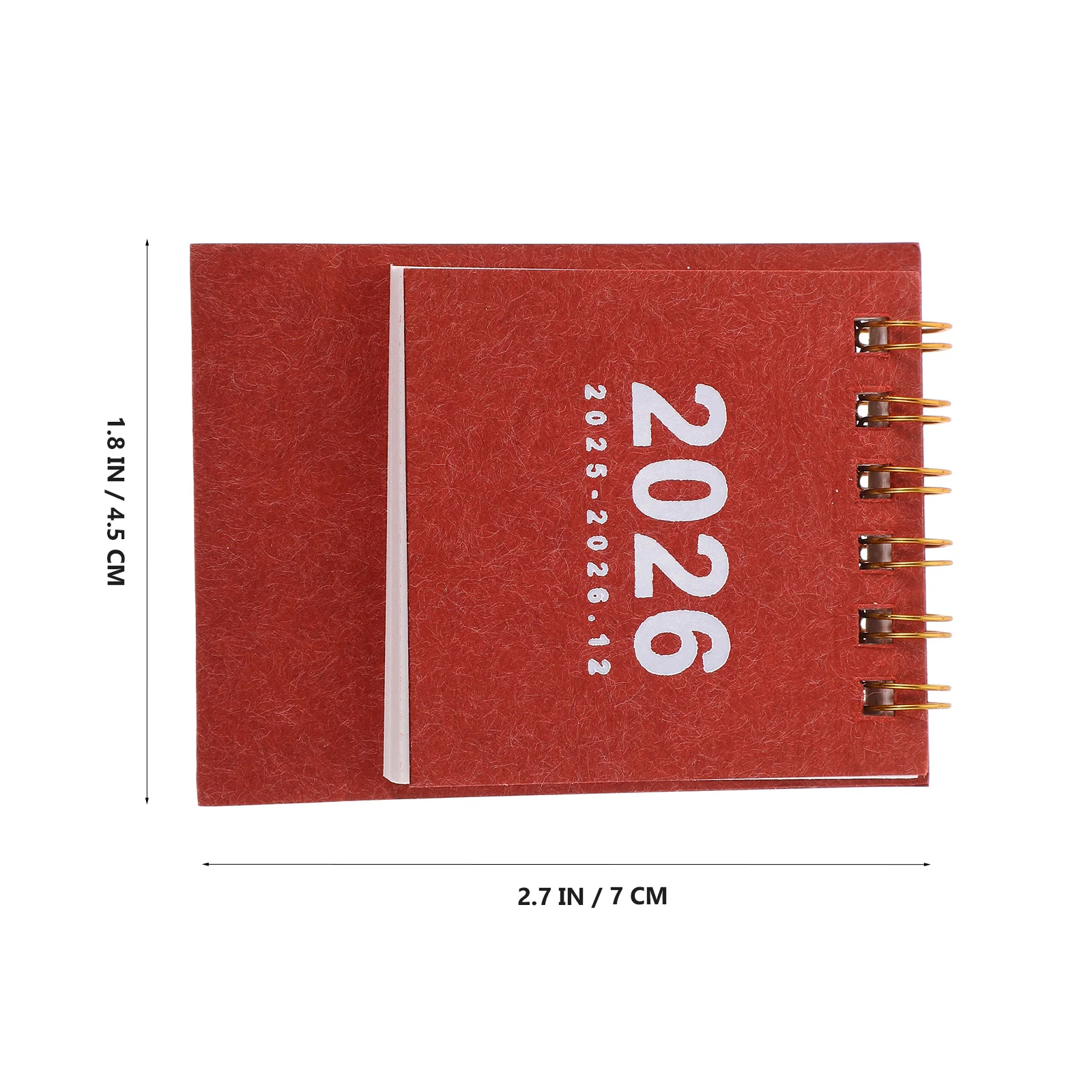 Mini Desk Calendar 2026 Small Standing Flip Weekly Scheduling Organizer for Home Office Desktop Decoration Portable Daily