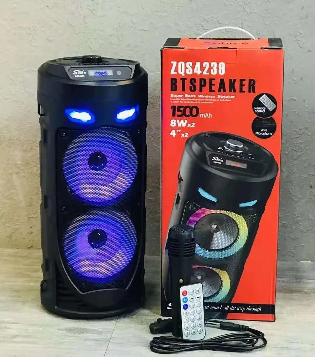 ZQS4239 diskon besar 8 inci gigi biru termurah Audio portabel Speaker Studio gigi biru untuk dijual