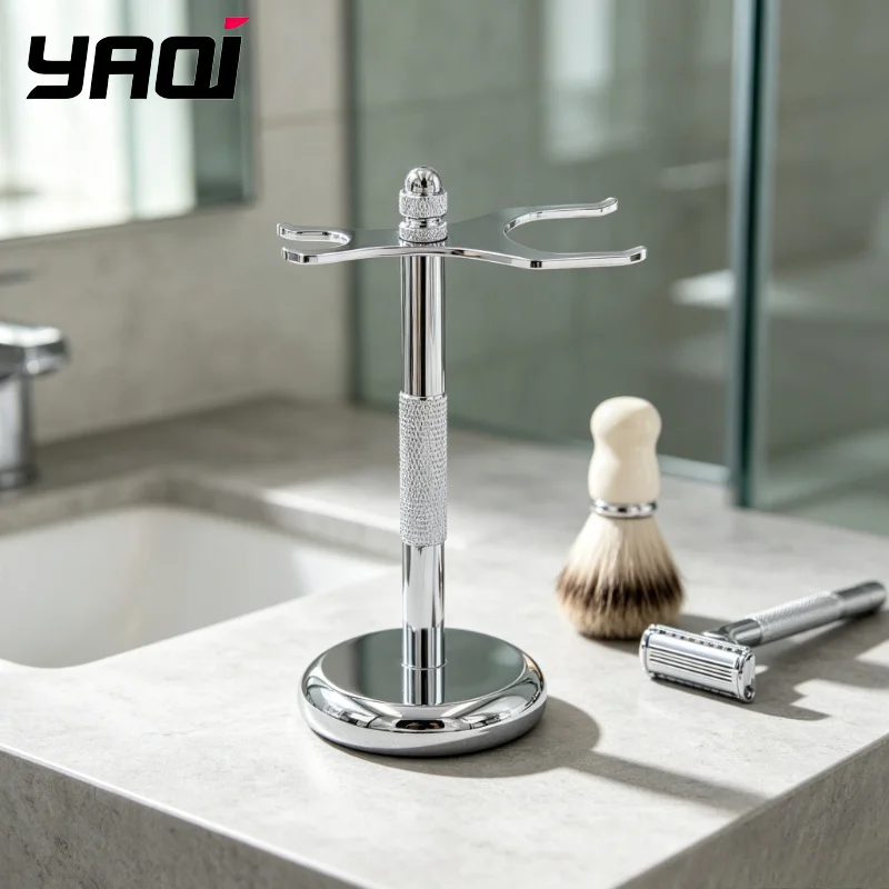 2026 Flash Sale！YAQI Mens Shaving Brush And Razor Stand Set for 30mm Knot Brush