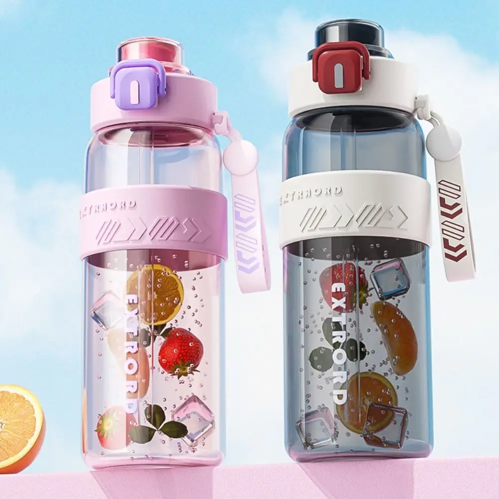 

Посуда для напитков, большая емкость, спортивная чашка для воды, портативная термостойкая бутылка для воды, герметичная соломенным чайником, уличный чайник