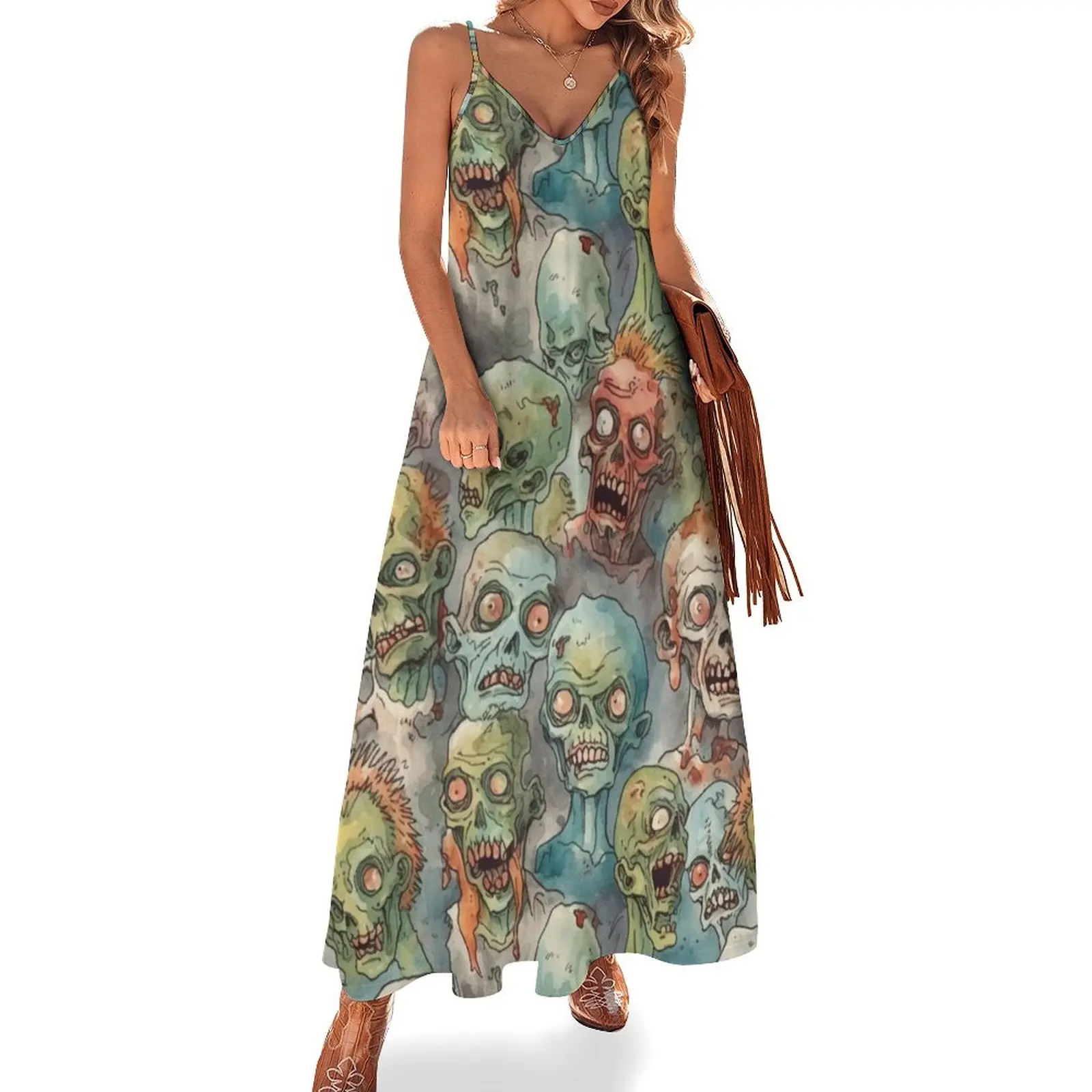 

Zombies Sleeveless Dress women's clothing summer 2025 novelties dresses for woman 2025 Women's summer dress bandage dress