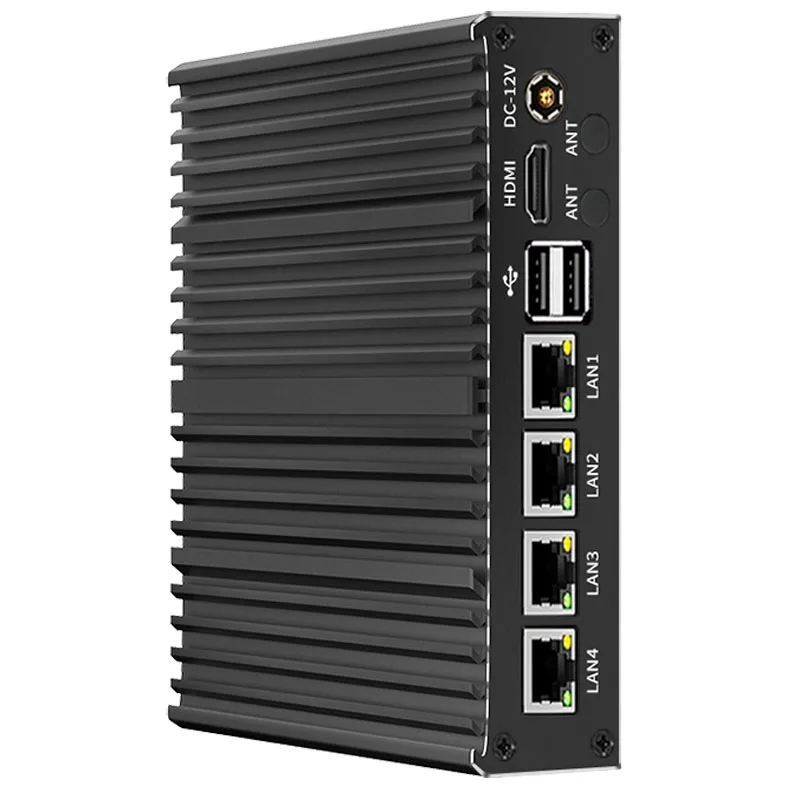 N150 N100 Soft Router DDR4 SO-DIMM J4125 PCIe/SATA Industrial Fanless Mini PC 2/4*2.5G i225v/i226 LAN pfSense Firewall Computer