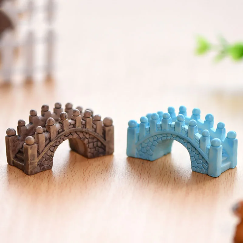 Mini Aquarium Resin Bridge Decoration Simulated Fish Tank Ornaments Decor Landscaping Retro Aquarium Mountain Decor Supplies