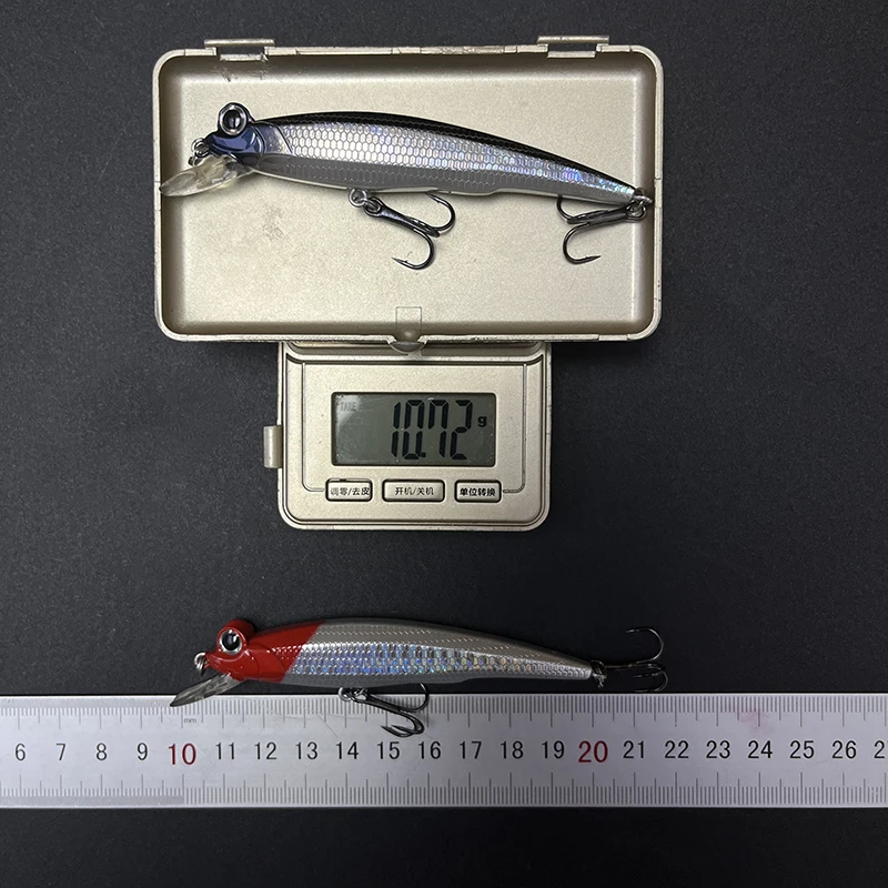90mm 10g afundando lento jerkbait minnow iscas de pesca wobbler baixo truta artificial duro isca swimbait equipamentos de pesca