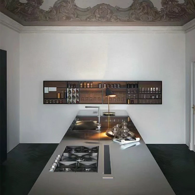

BAINENG Stainless Steel Kitchen Cabinet And Wholesale Under Cabinet Stainless Steel Range Hood And Smart Sink