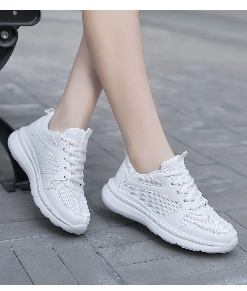 Run Sneaker Walking Leather Shoes Youth Casual Cricket Shoes Fashion Trend Board Shoes Slip-on Ankle Sports Loafers