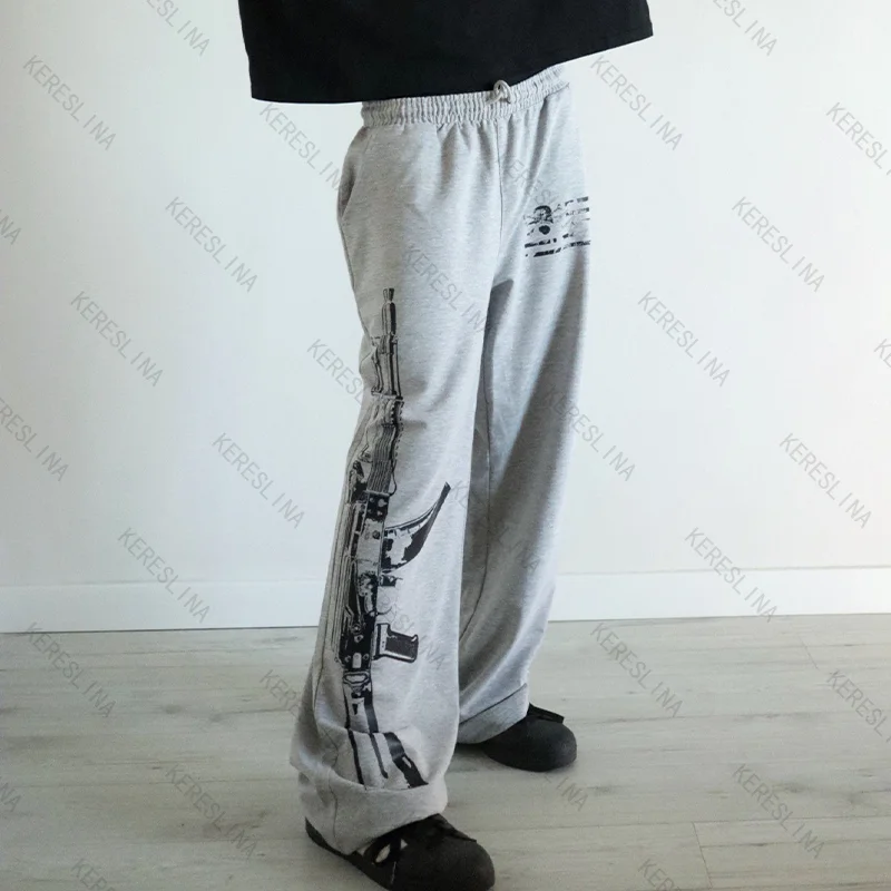 

European and American high street casual Comfortable versatile style pants trendy and fashionable hiphop rock style casual pants