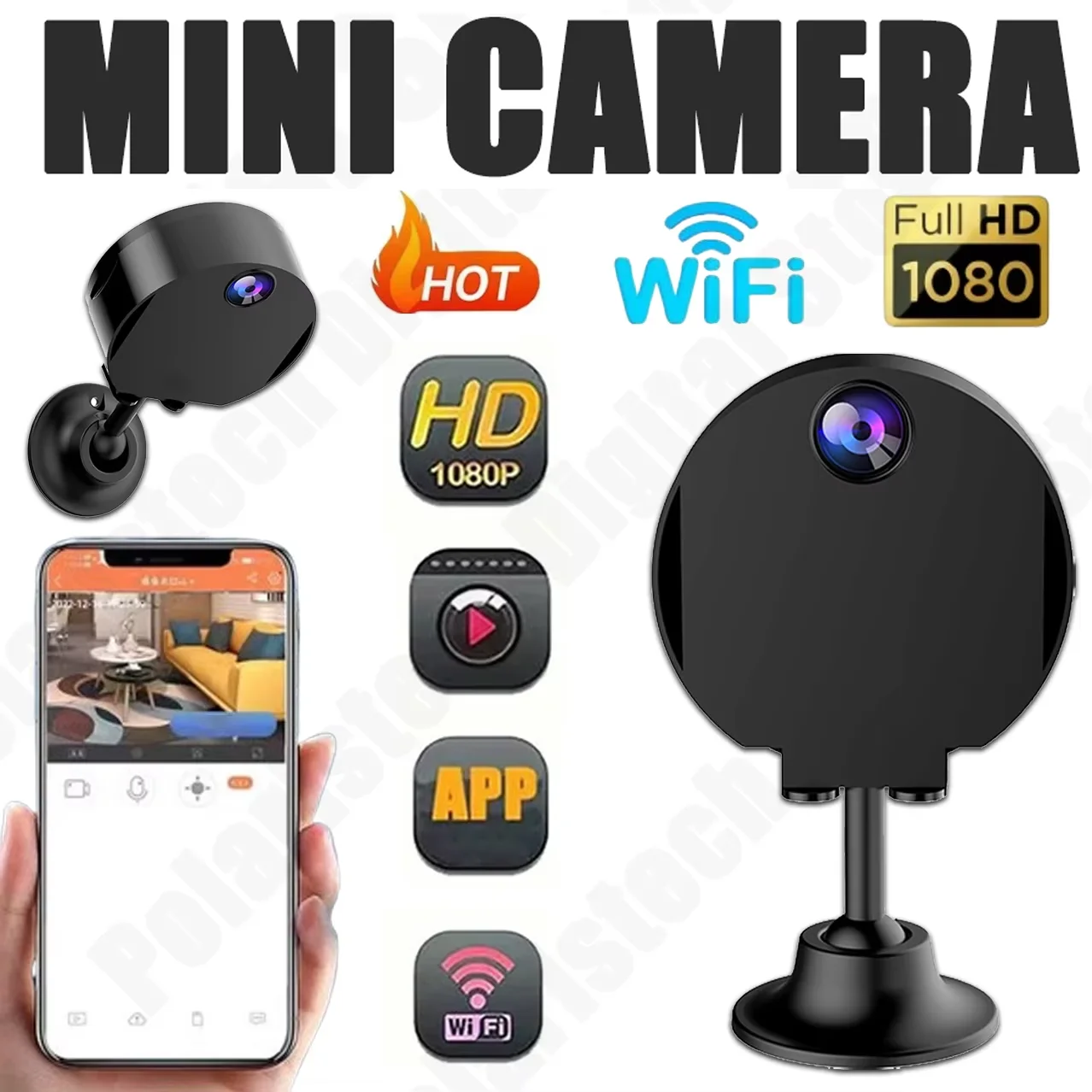 Mini Camera WiFi 1080P HD Remote Monitoring Night Vision Surveillance Video Recorder Smart Home Camera Security Protection 2025