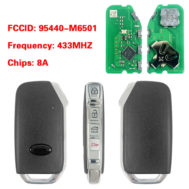

Applicable to Kia 3 + 1 key car key 95440-M6500 95440-M6501 CQOFD00430 8A