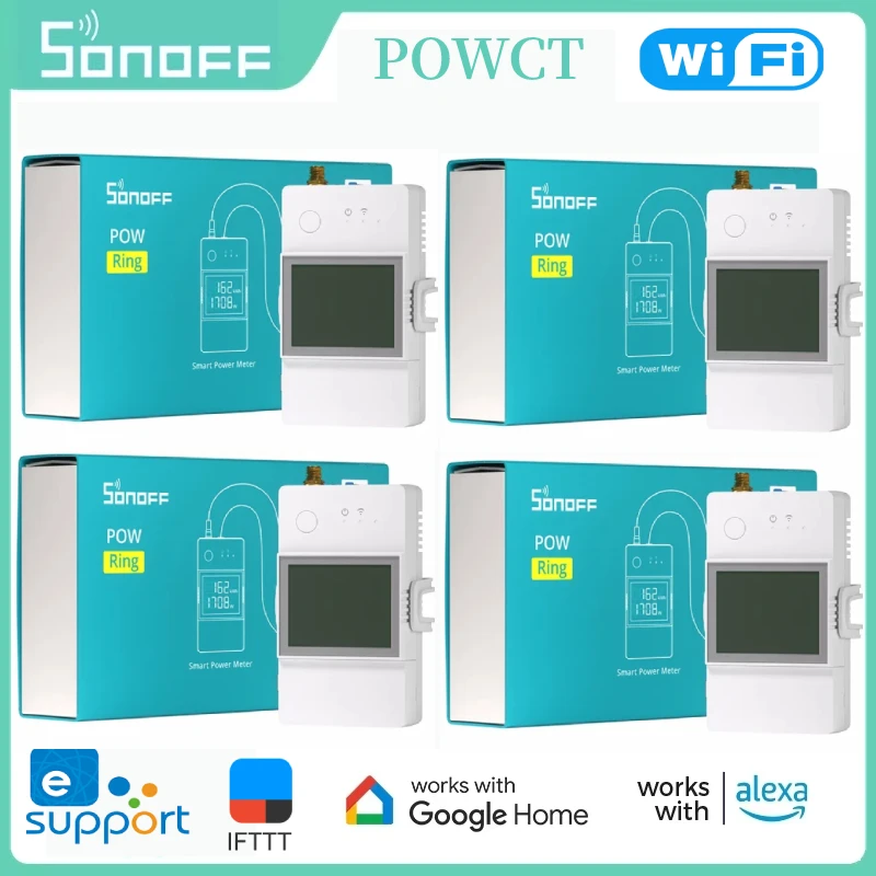 SONOFF POWCT POW Ring Smart Power Meter Current Transformer For Accurate Current Sensing Smart Home Ewelink Alexa Home Assisant