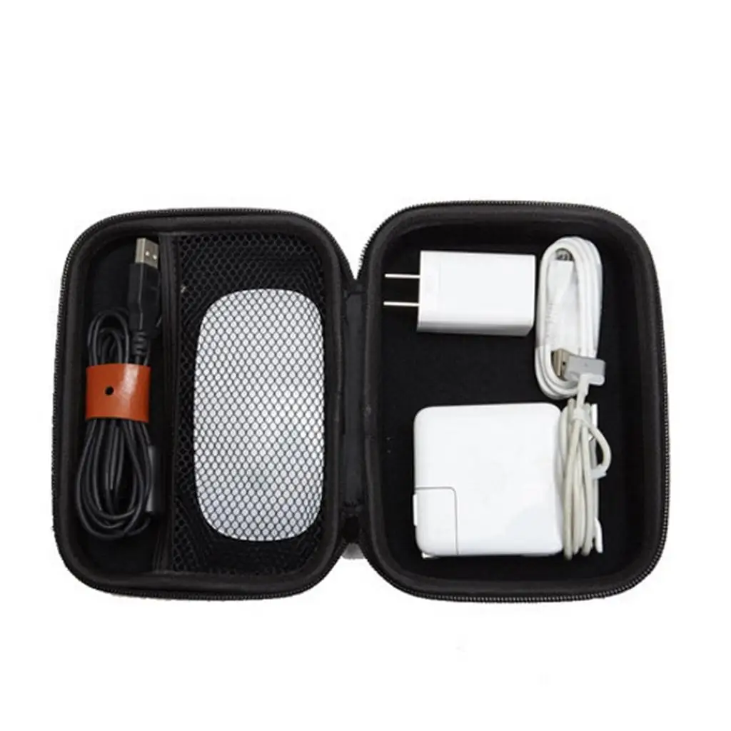 Portable Electronic Accessories Storage Bag Waterproof Rigid Charger Pouch Utility Pouch for Charging Cables and Devices