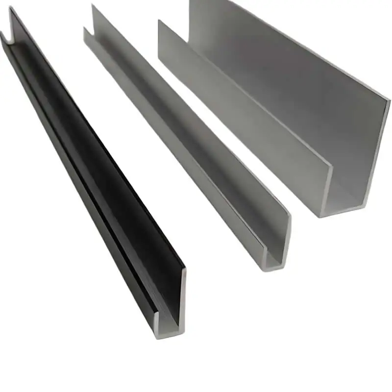 Nierówny profil aluminiowy w kształcie litery U Dekoracyjne wykończenie krawędzi ze stopu aluminium Nierówny rowek krawędziowy w kształcie litery U do tablicy szafek meblowych