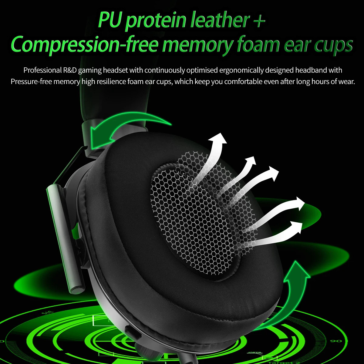 XIBTER-H21 Wired Gaming Headset com microfone destacável, música fones de ouvido, fones de ouvido para PC Game, computador, laptop, PS4, PS5, XBox