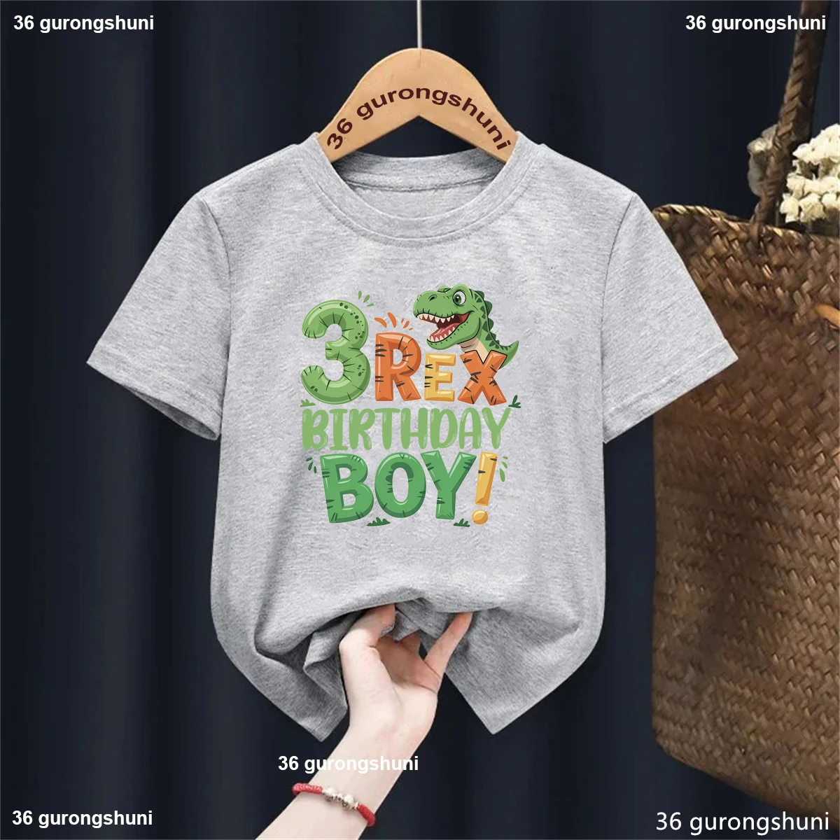 Three Rex 3rd Birthday T-Shirt, Funny Dinosaur Birthday 3 Year Old Gift Tee, Toddler Boy Birthday Party Shirt, cute boys clothes