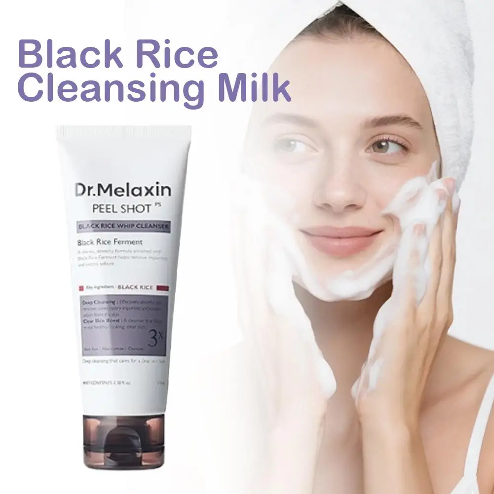 Dr. Melaxin Arroz negro Mochi Niacinamida Leche limpiadora limpia puntos negros Comedones cerrados Mejora los poros obstruidos Piel opaca