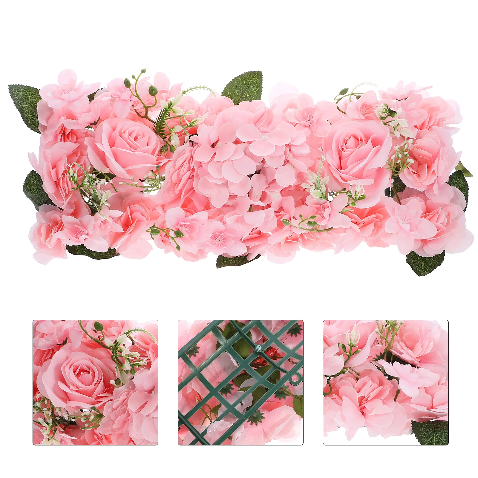 

Wall Panel Simulation Decoration Fake Rose Wedding Supply Flower Arrangement Hanging Decor Home Wedding Centerpiece Fake