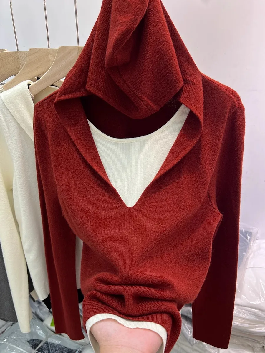 

Женские толстовки с капюшоном из двух предметов, корейская мода, простые Harajuku, повседневная американская уличная женская осенняя одежда M587