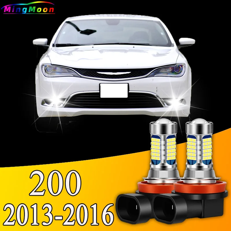 2pcs 81LED Accessories Front Fog Light Bulb Lamp For Chrysler 200 2013-2016 2014 2015