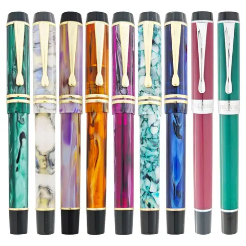 Cheap Sale BALAOYE M B Nib Acrylic Resin  Fountain Pen Long Knife No.6 Flex Tip F 0.5 1.0 Nib Stationery Business Writing Gifts