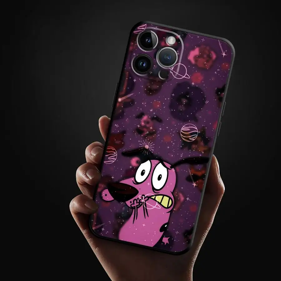 حافظة سوداء ناعمة لهاتف جوجل بيكسل 6 برو 8a 7 Pro 7a 8 Pro 6a 9 Pro XL 9a Cute Cowardlys Dog #3