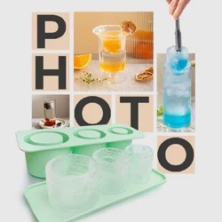Summer Ice Mould Cube Trays Ice Making Beverage Cup Maker Circle Ice Shape Silicone Molds For Stanley Cup ST Accessories