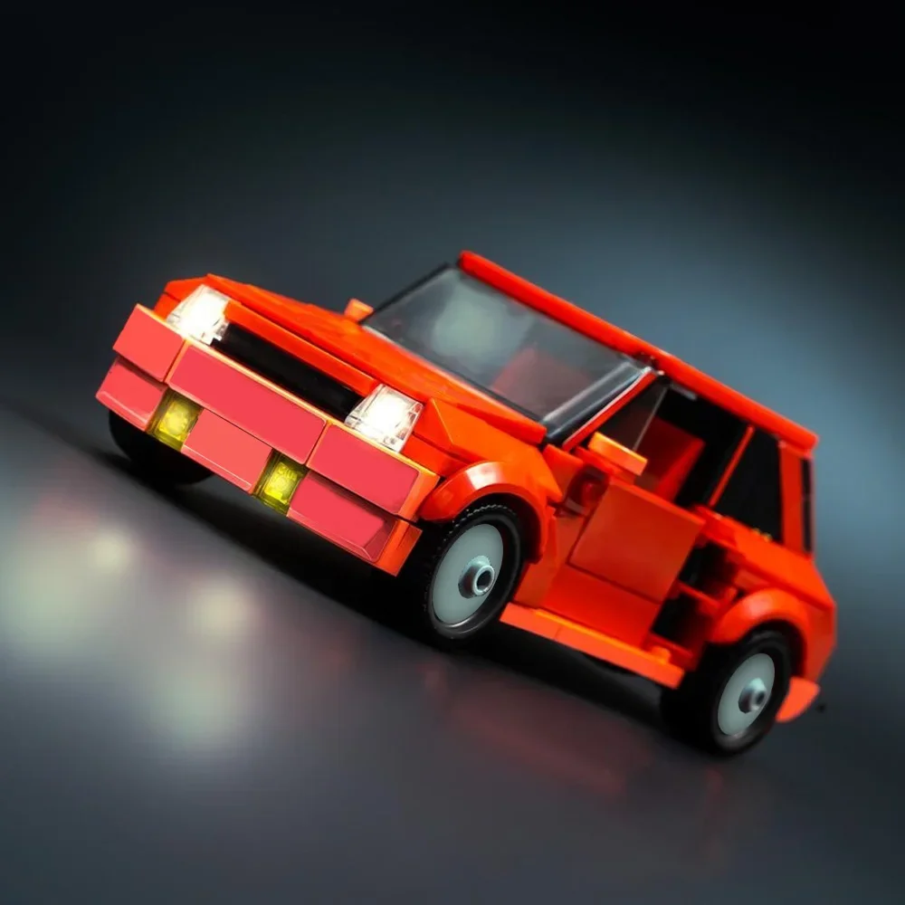 

MOC Renaults 5 Turbo Racing Bricks Модель Renaults 5 Turbo High Horsepow Красные гоночные строительные блоки Сборка игрушек Детские подарки «сделай сам»