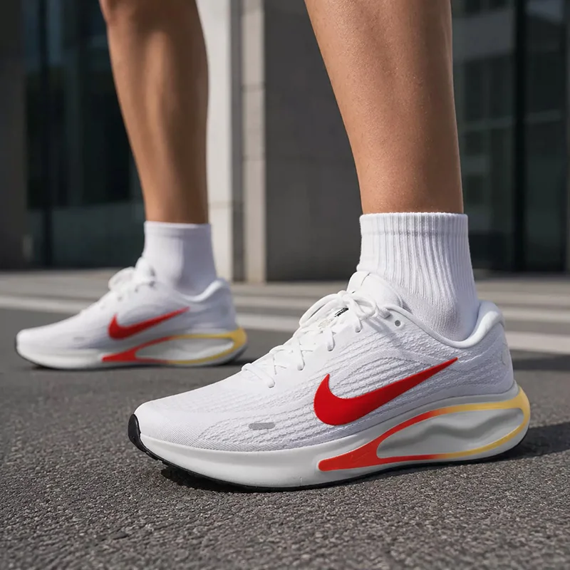 Zapatillas deportivas casuales para hombre, modelo oficial y auténtico de Nike: JOURNEY RUN, zapatillas de malla para correr, modelo FN0228-110, el modelo más vendido.