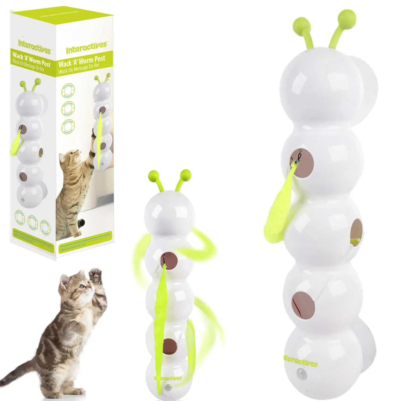 

Cat Toys Caterpillars Chasing Self-hi Boredom Relief Artifact Interactive Scratch-resistant Bite-resistant Automatic Cat Toys