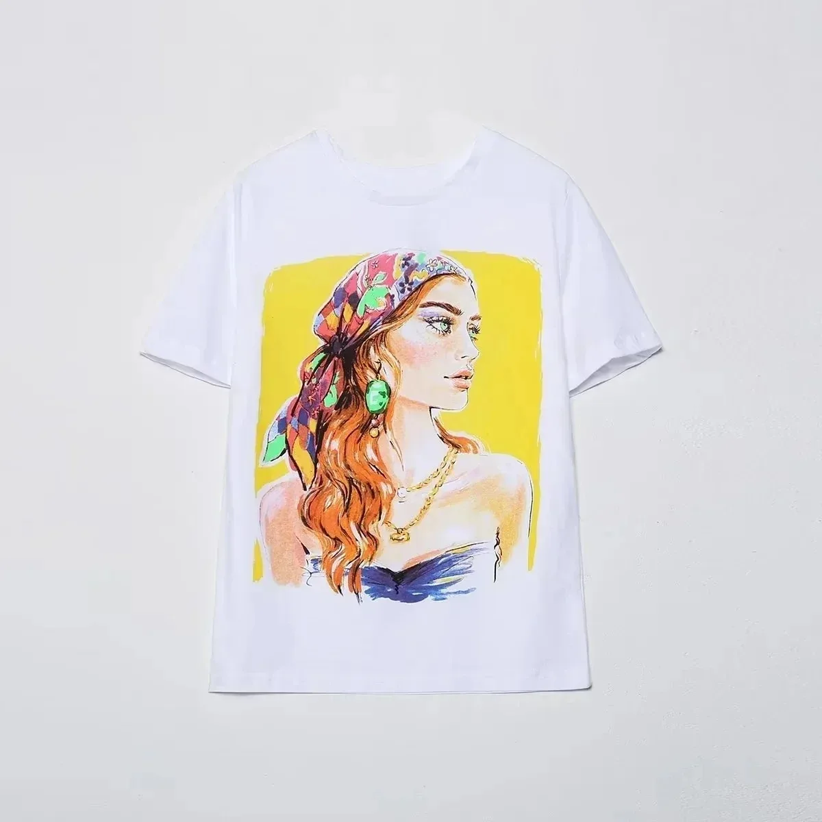 TRAF ZR T-shirts for Women Y2k Embroidery O Neck Harajuku Vintage Short Sleeve Tee T Shirt for Women Stitch Tops Blouse 2023