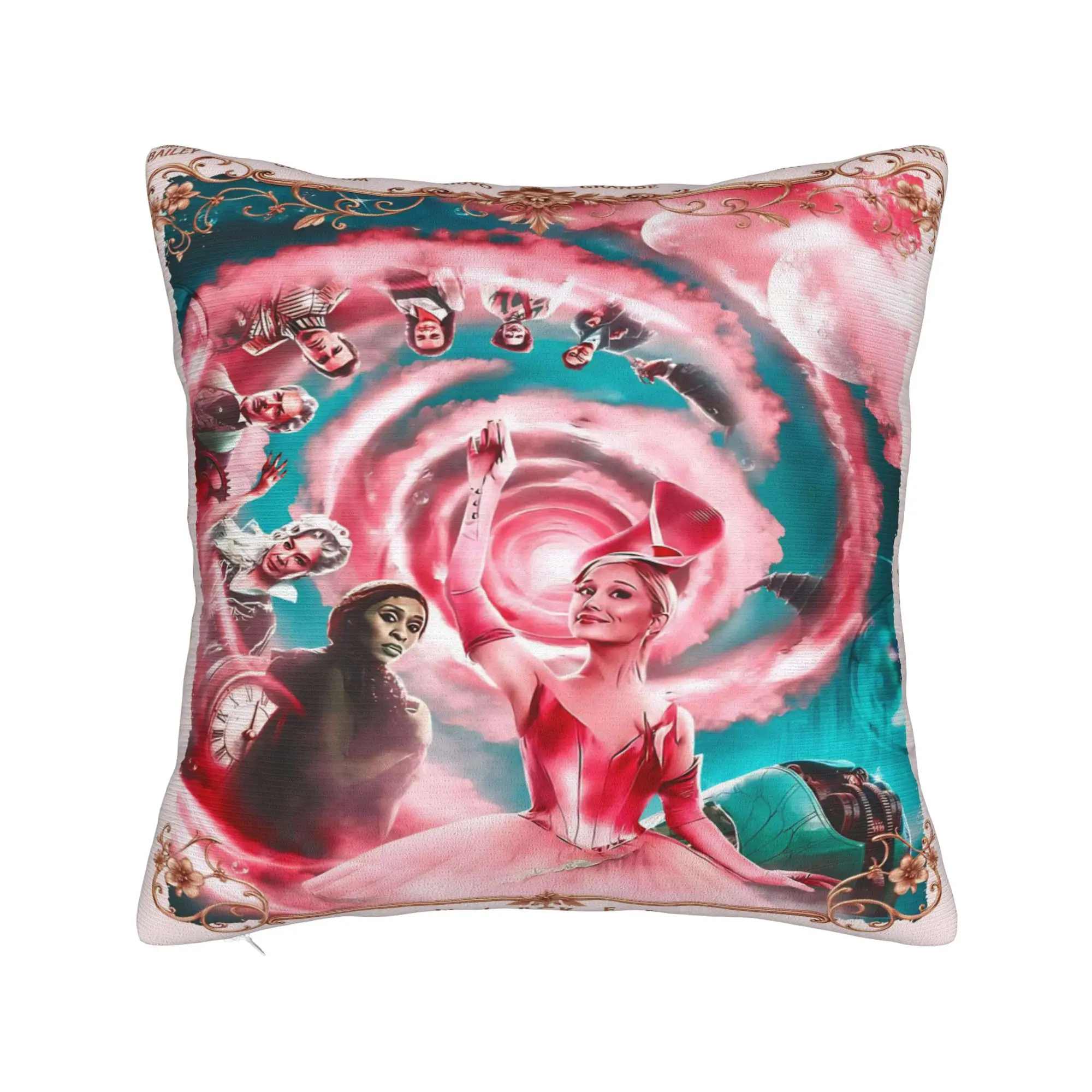 W-Wicked 2 Musical Movie Glinda Elphaba Pillow Case  Novelty Pillow Cover Soft Pillowcases For Living Room Sofa