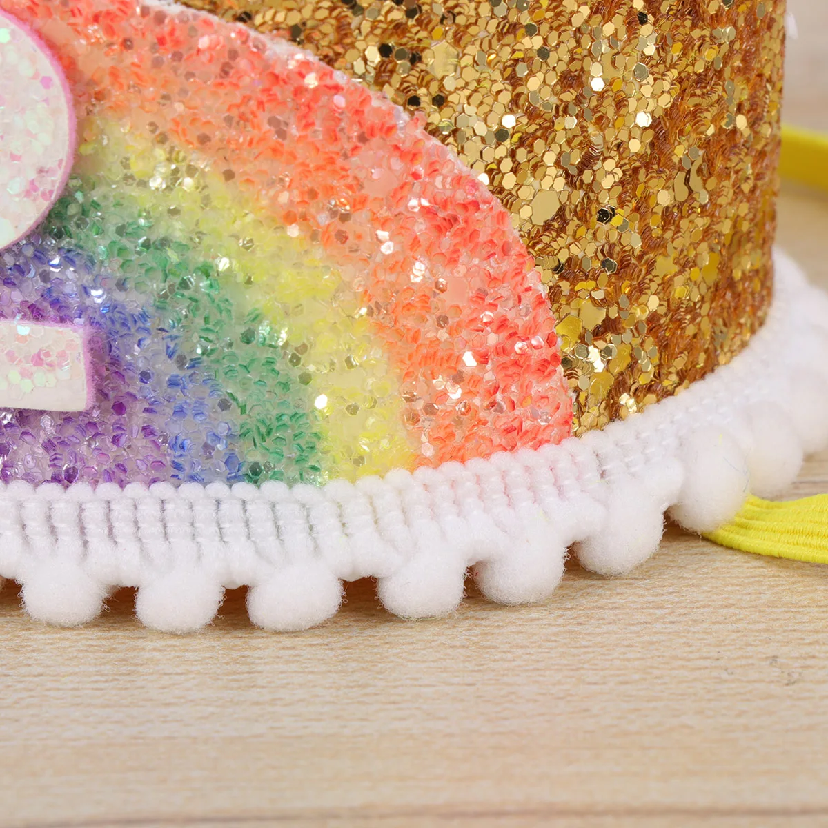 

Adorable Rainbow Crown Birthday Hats Cute Party Accessory Kids Photo Prop