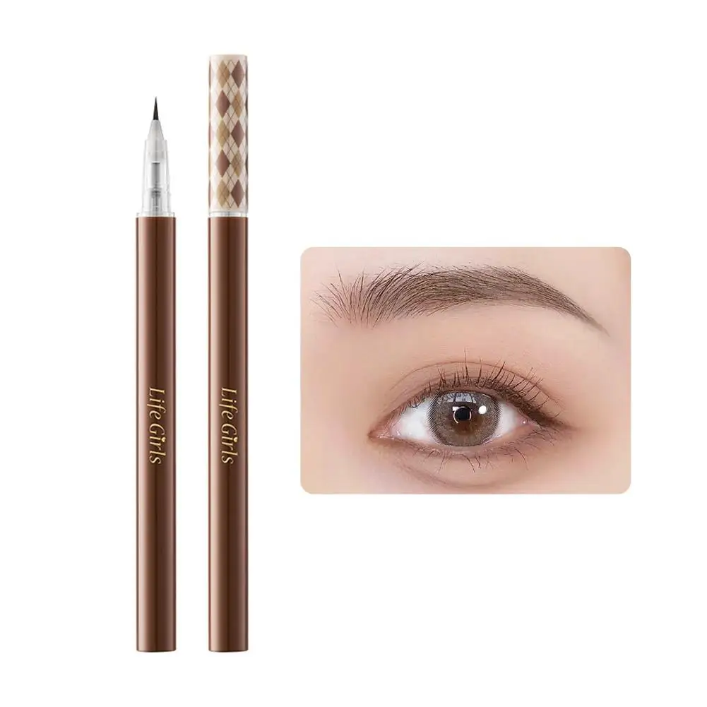 3 couleurs 1pc stylo à sourcils pointe étanche sourcils stylo sourcil tatouage stylo étanche liquide noir sourcil maquillage crayon