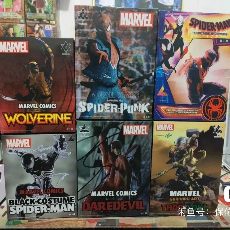 Nuevo Original Marvel Universe Luminasta Spider-man Spider-gwen a través del universo Deadpool Venom Miles figuras móviles
