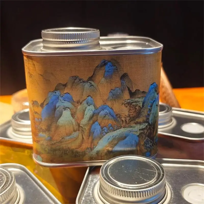 J6PE Tinplate Storage Bottle Coffee Bean Metal Container for Home and Kitchen Use