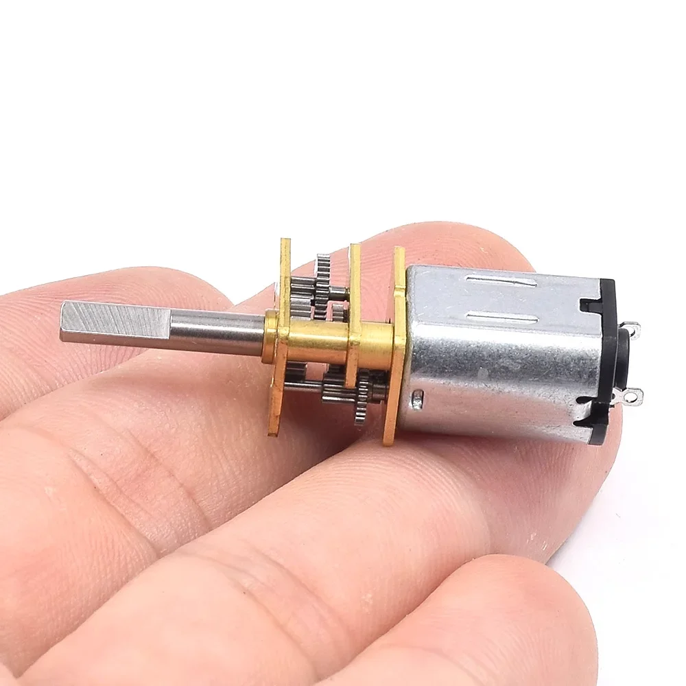 Mini GA12-N20 Full Metal Gearbox Gear Motor DC 3V 3.7V 5V 6V 124RPM Slow Speed 1:149 Reduction Ratio for Electronic Door Lock