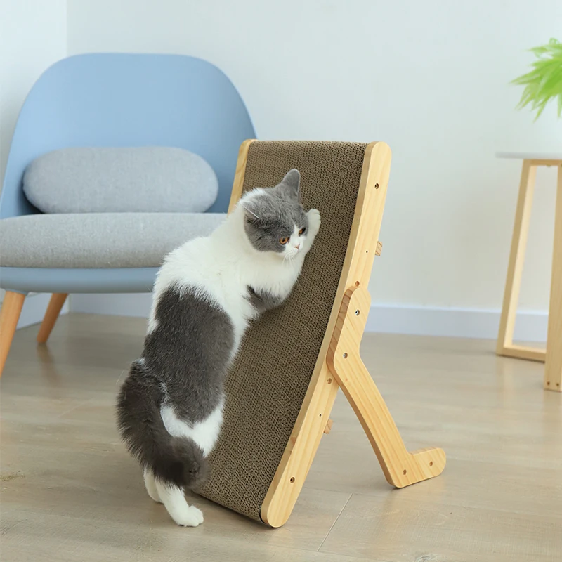 Pet Toy Cat Scratching Board Claw Grinder Corrugated Paper Scratcher Wear-resistant Climbing Cat Scraper Protecting Furniture