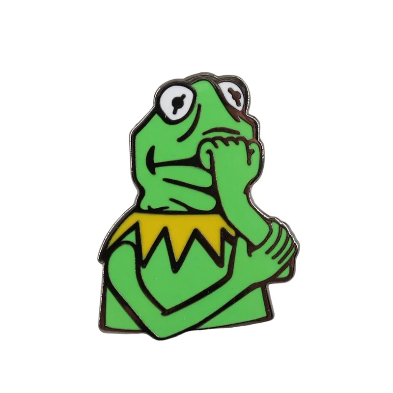 

The Muppet Show Frog Badge American Educational Children's Television Series Brooch Cute Cartoon Clothing Accessories