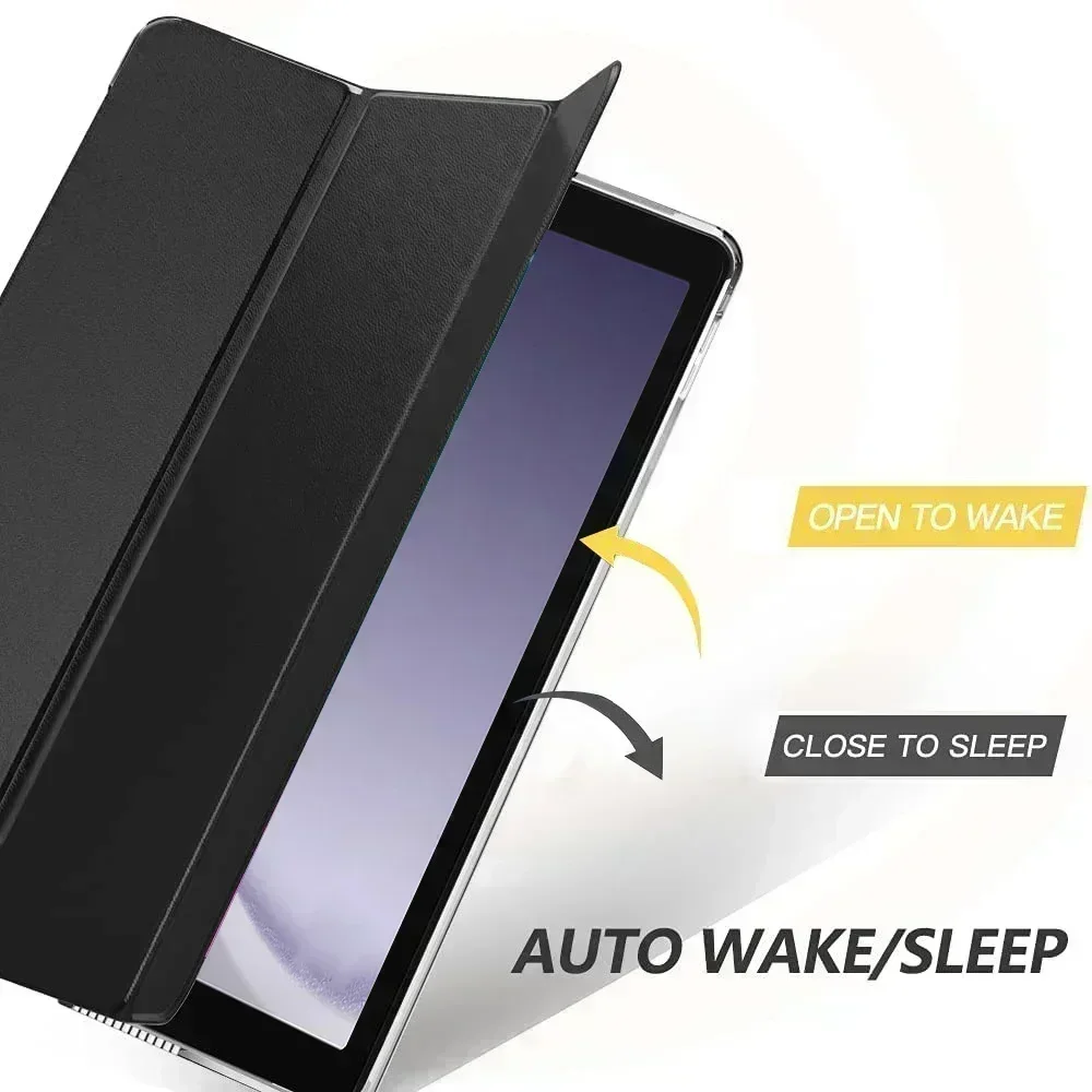 Tablet Case For Samsung Galaxy Tab A9 8.7 2023 SM-X110 SM-X115 X110 X115 Trifold Magnetic Case PU Leather Stand Smart Flip Cover