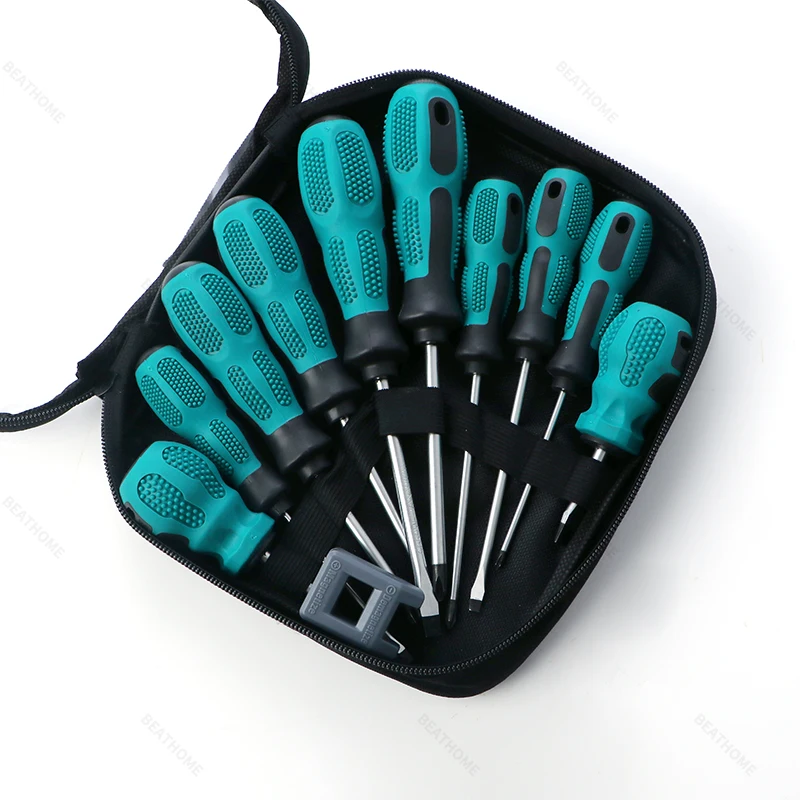 

Factory Direct 10PCS Hand Tools Flat Head Magnetic Screwdriver Phillips Screwdriver