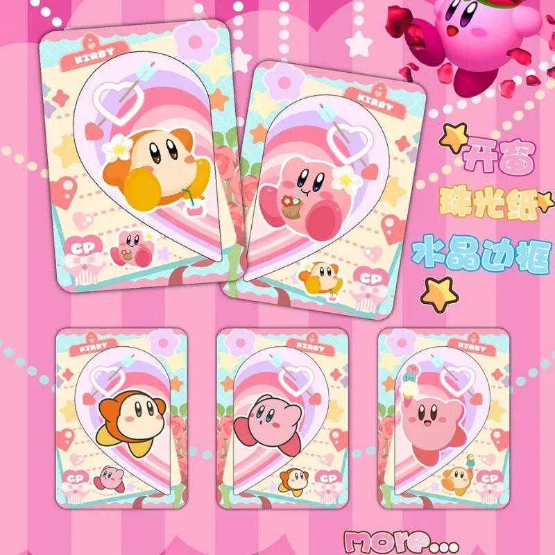 nouvelles-cartes-de-collection-kirby-authentiques-personnages-de-dessins-animes-accessoires-de-jeu-d'anime-cartes-a-collectionner-colorees-et-exquises-jouets-pour-enfants-cadeau-ideal